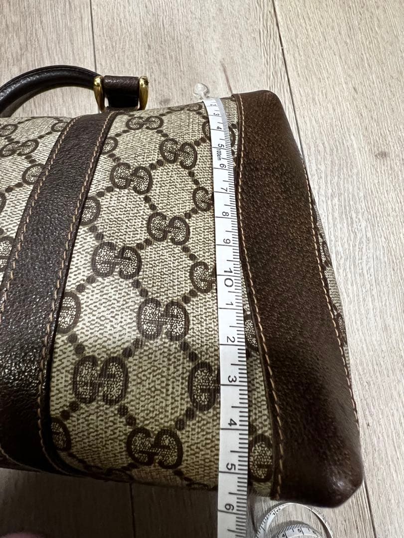 GUCCI ミニボストン GG PVC レザー オールドグッチ ヴィンテージ