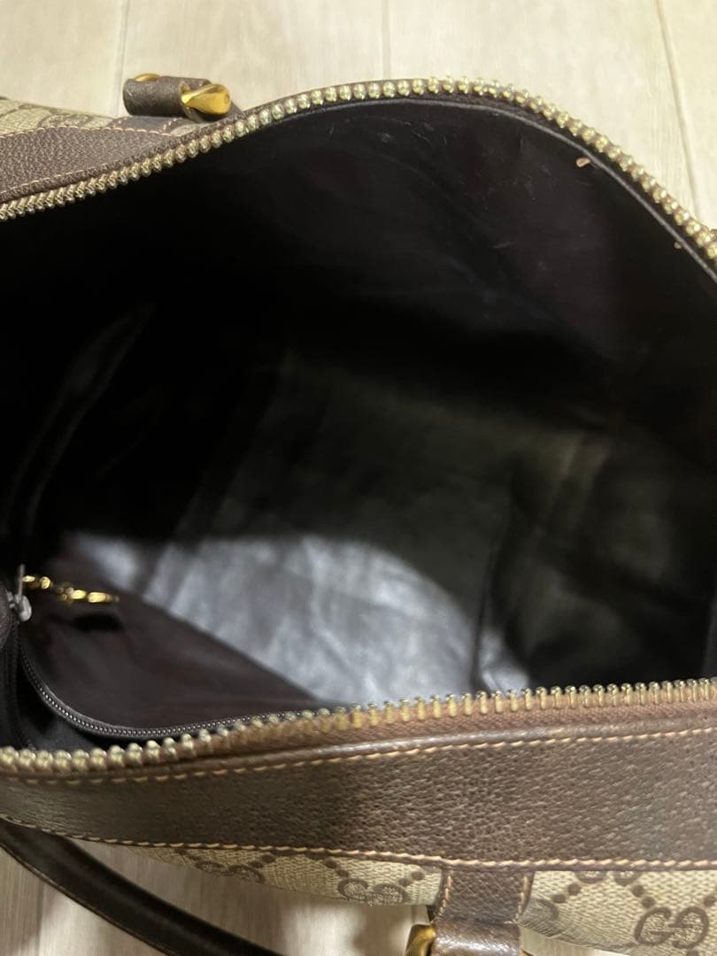 GUCCI ミニボストン GG PVC レザー オールドグッチ ヴィンテージ