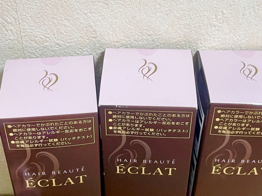 【未使用品】ÉCLAT Air color ダークブラウン 80g 3箱セット