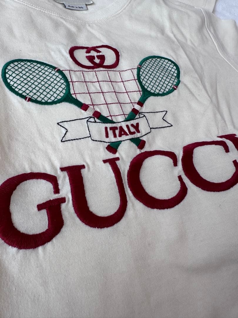 GUCCI グッチ Tシャツ キッズ セット ペアルック テニス 刺繍
