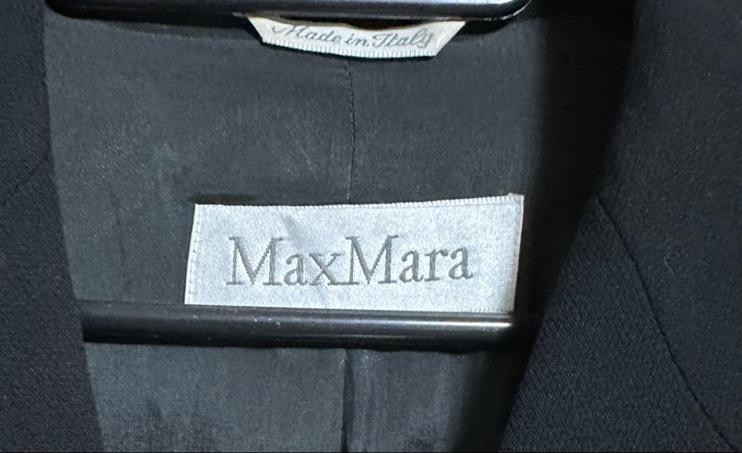 MaxMara 白タグ ジャケット コート 黒 42