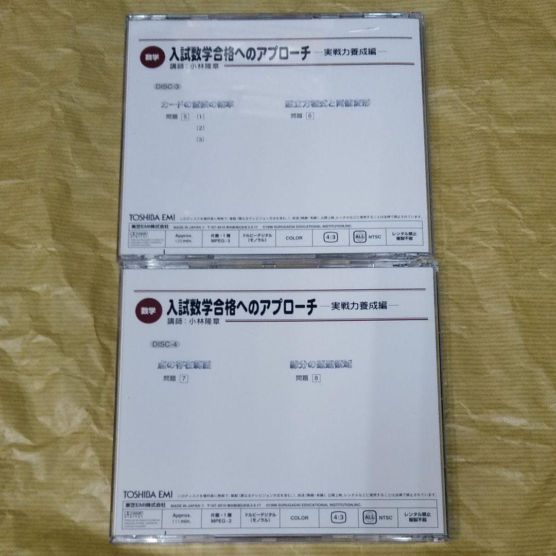 +2万円でテキスト付　絶版　DVD 駿台・小林隆章　数学講座　大学入試の数学講座