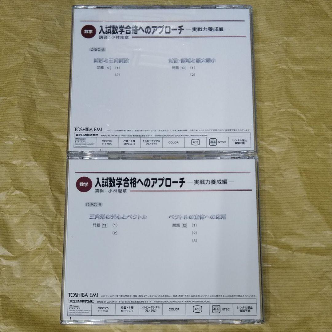 +2万円でテキスト付　絶版　DVD 駿台・小林隆章　数学講座　大学入試の数学講座