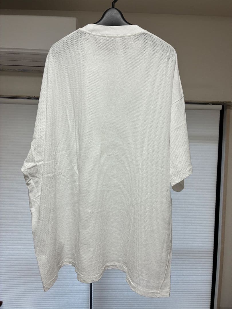 COMOLI 25SS コットンメッシュ 半袖Tシャツ サイズ3