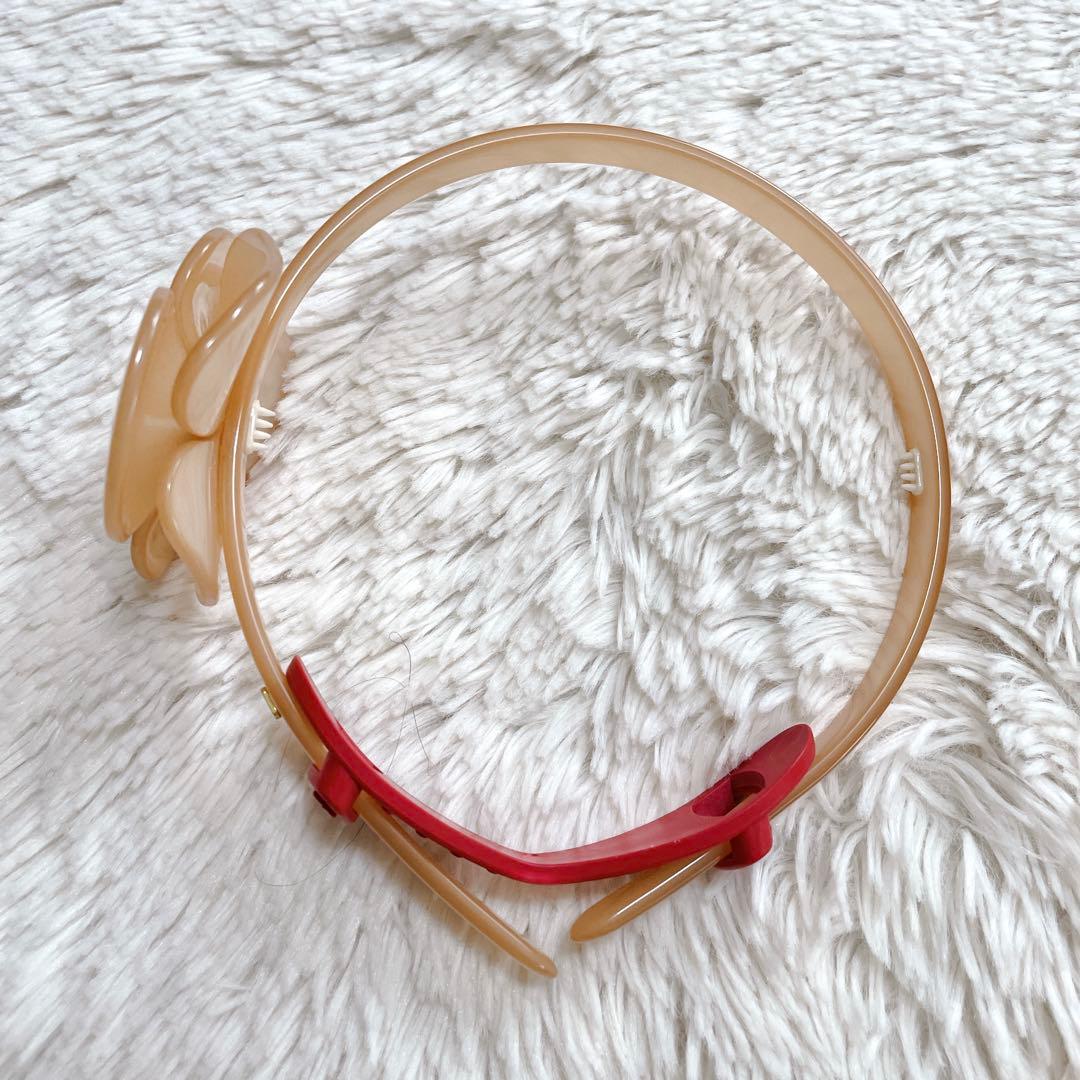極美品 アレクサンドルドゥパリ カメリア 花 カチューシャ ヘアアクセサリー