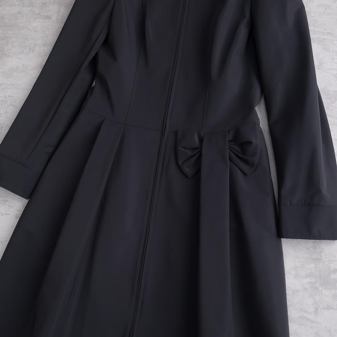 Rene basic｜ルネ リボン ストレッチ スプリングコート 34
