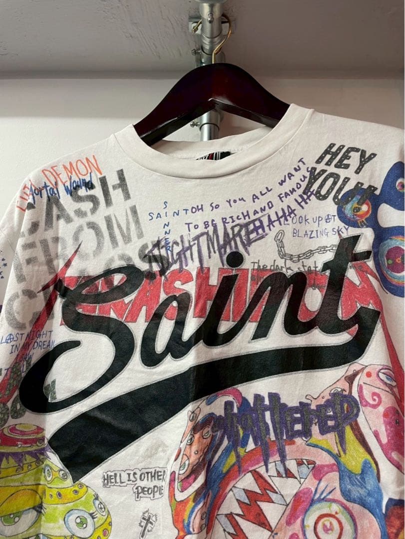 SAINT Mxxxxxx x TM Graff Tee \"White\"村上隆