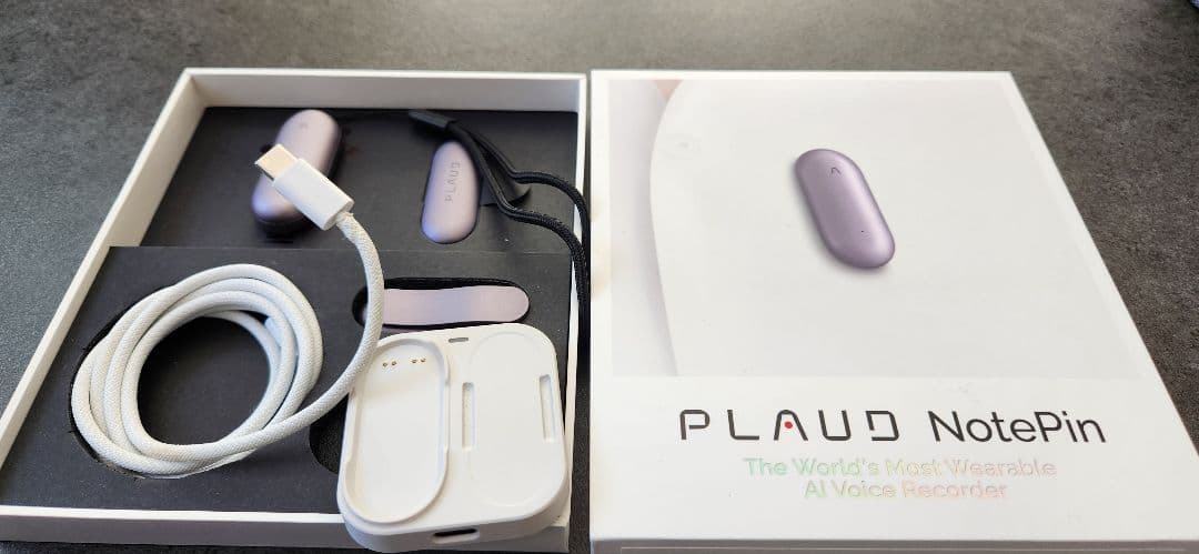PLAUD NotePin AIボイスレコーダー ほぼ未使用 付属品完備