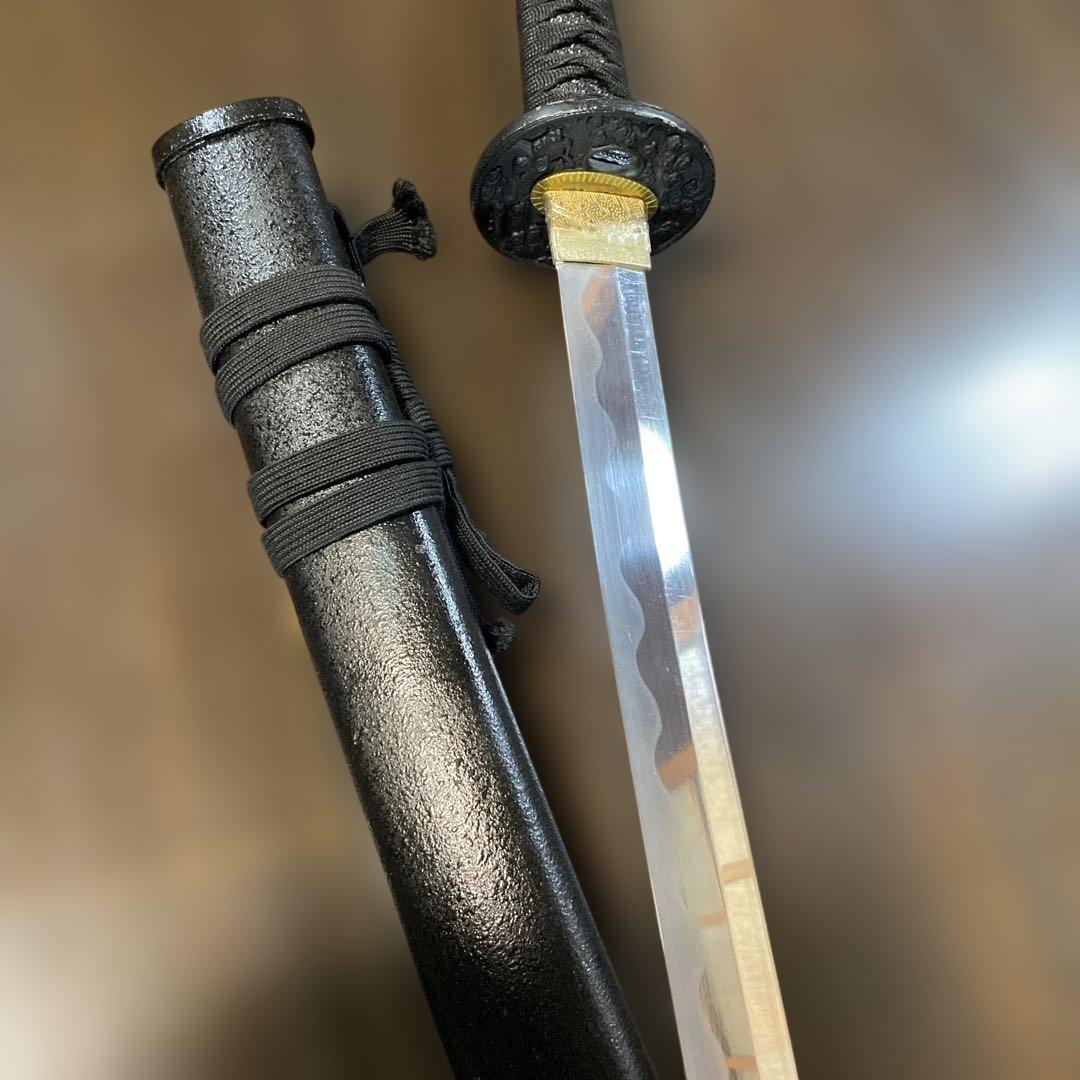 演技演劇•コスプレ用軽量模造刀 黒柄黒鮫皮