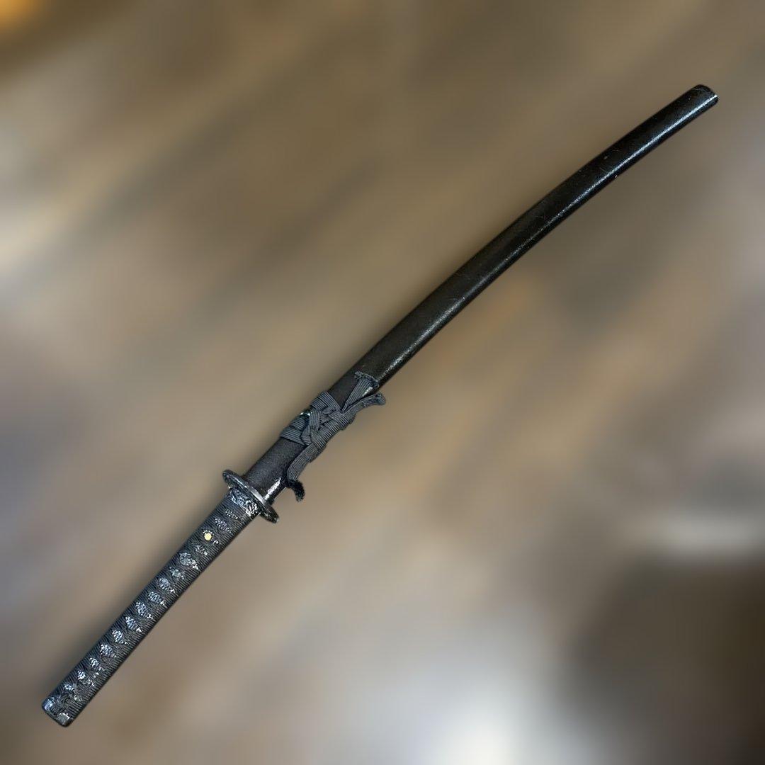 演技演劇•コスプレ用軽量模造刀 黒柄黒鮫皮