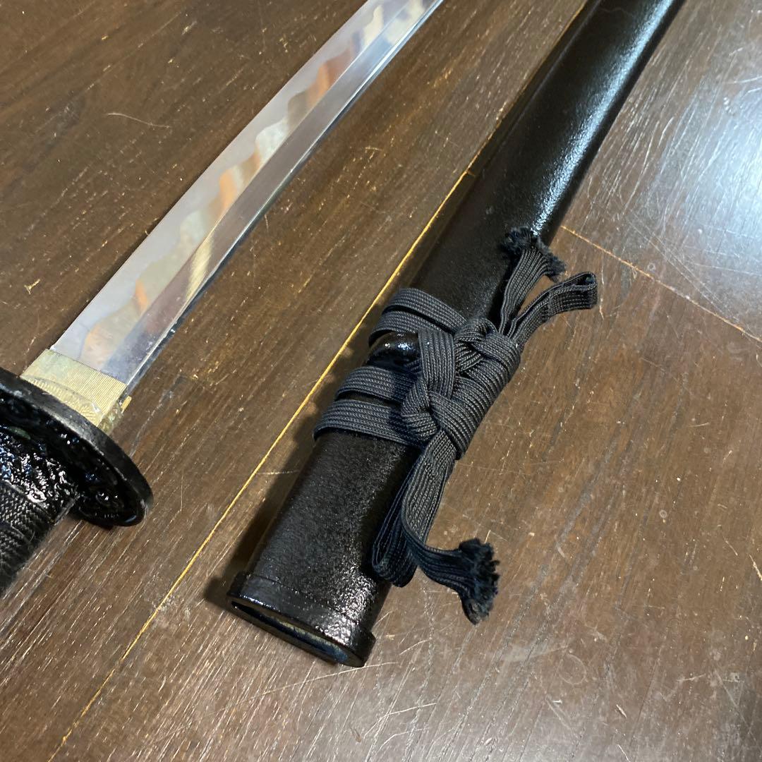 演技演劇•コスプレ用軽量模造刀 黒柄黒鮫皮