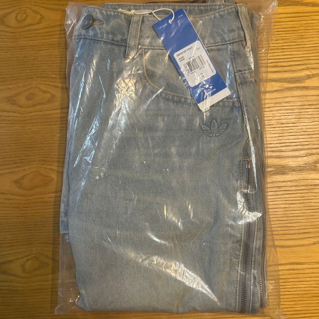 ✨adidas DENIM ZIP PANT ライトデニム　 jx9210 28