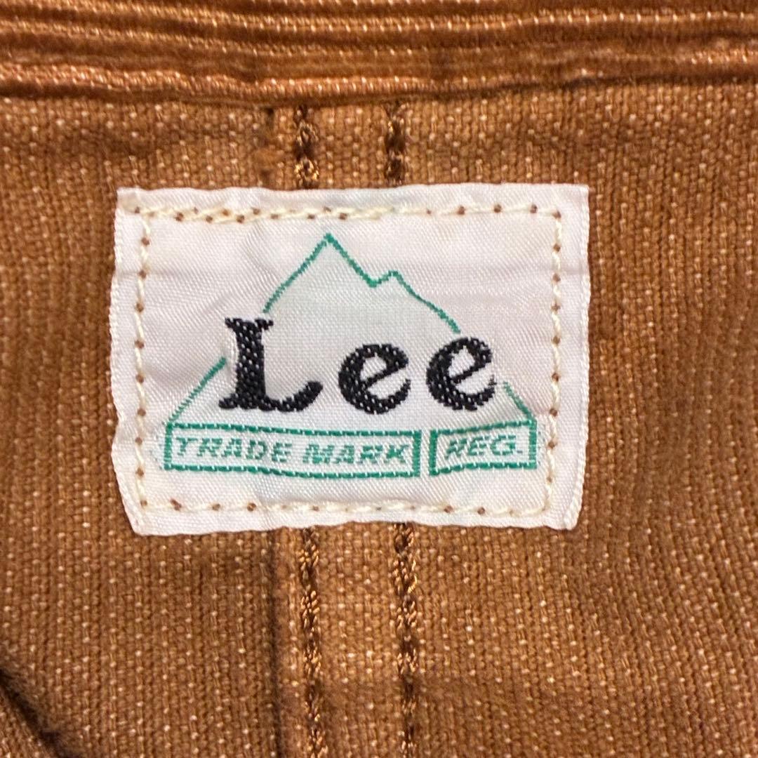 コーデュロイ✨ Lee カバーオール 30s復刻 ハウスタグ ブラウン Lサイズ