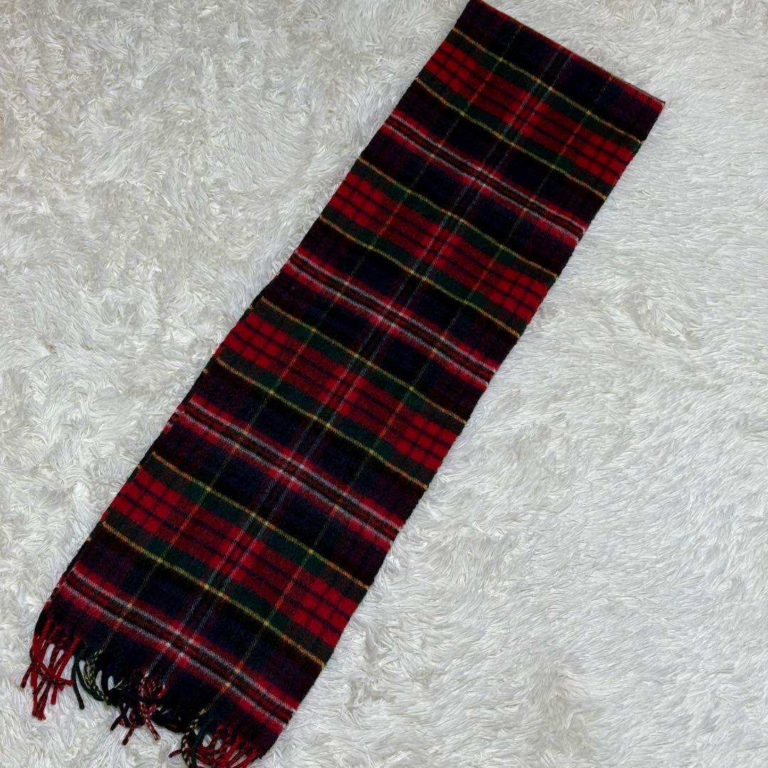 【✨極美品✨】ジョンストンズオブエルガン カシミヤ100% マフラー 小判