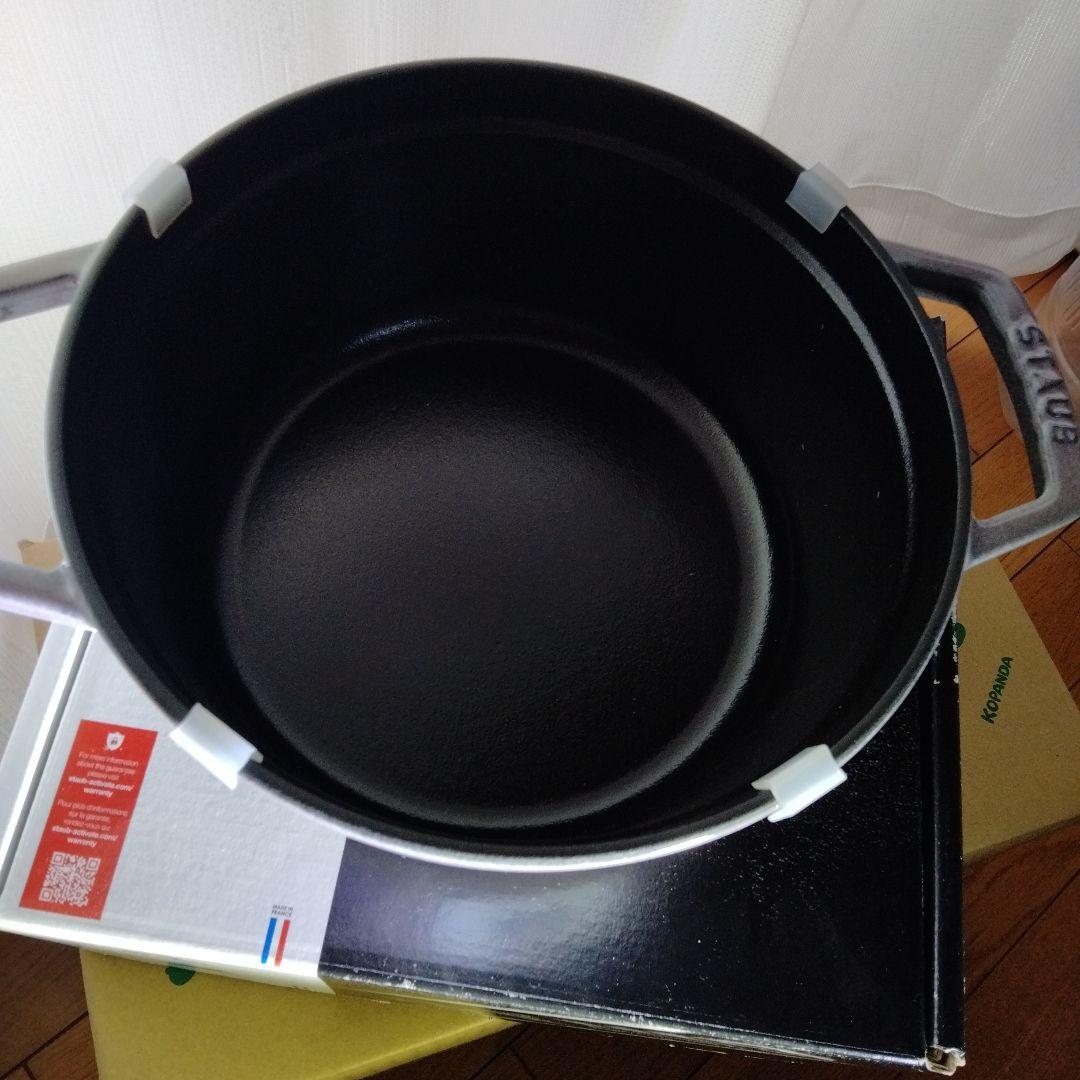 未使用☆staubストウブ ピコ ココット シフォンローズ 22cm