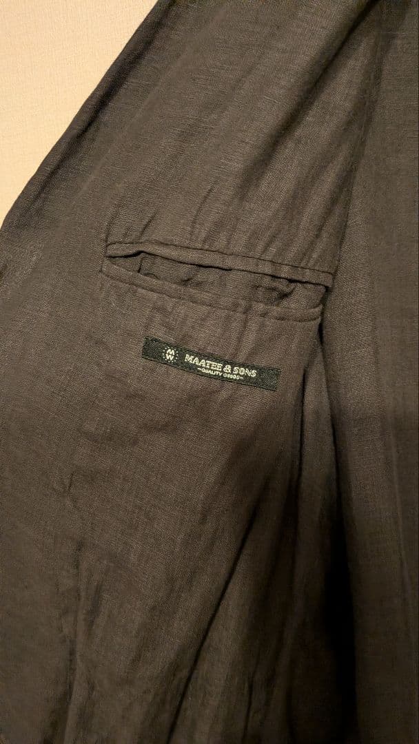 MAATEE&SONS ドS LINEN GARMENT DYED 無双 JKT