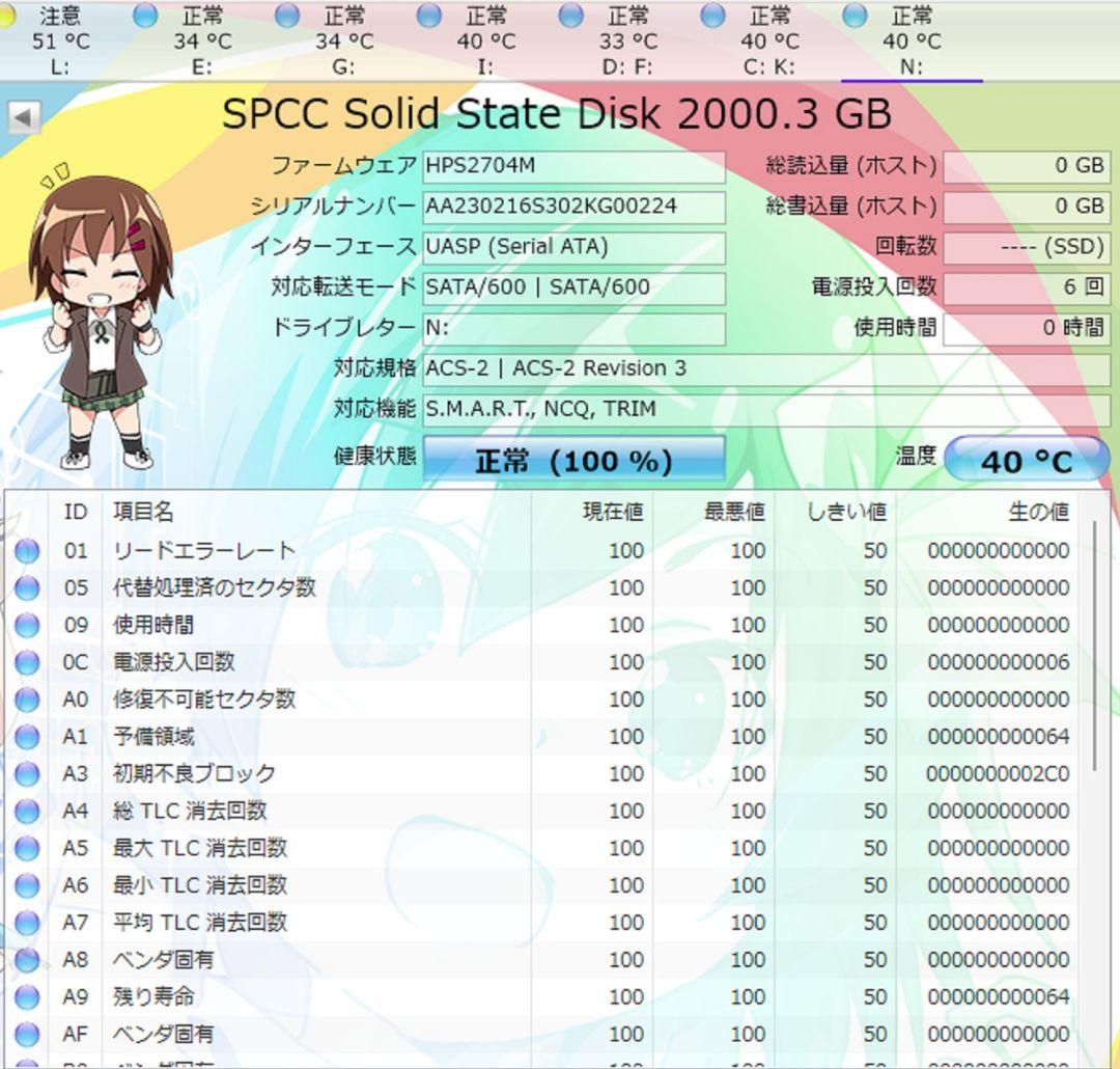 内蔵型SSD SP A55 2TB SSD