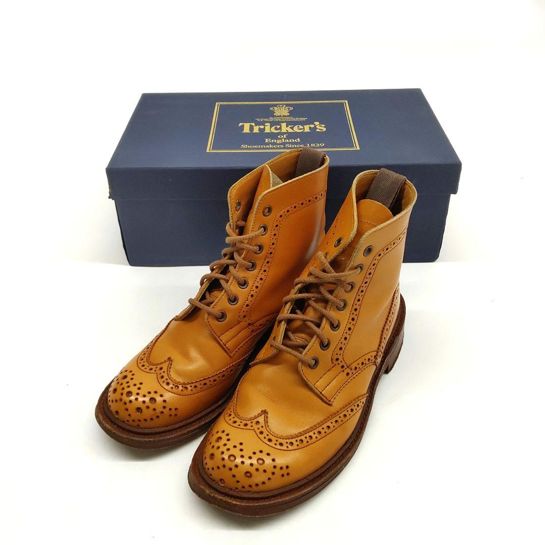 Tricker's カントリーブーツ ウィングチップ41/2 8968