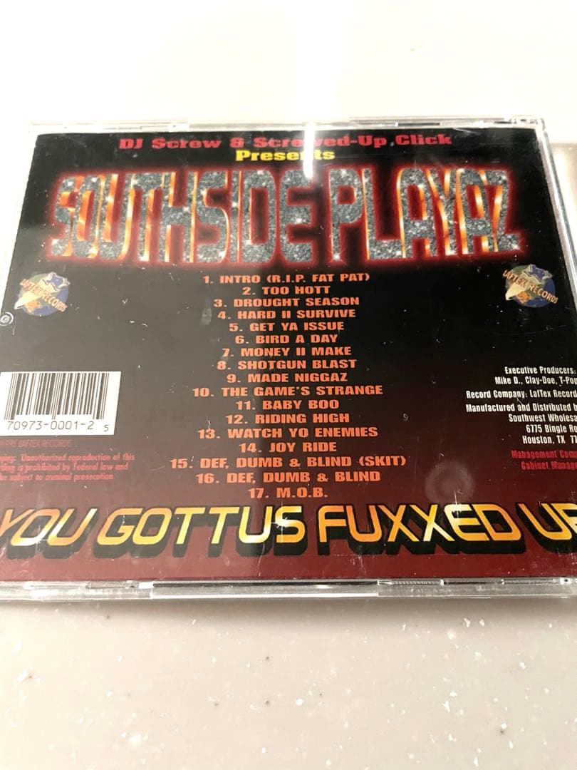 洋楽 SOUTH SIDE PLAYAZ: YOU GOTTUS FUXXED UP