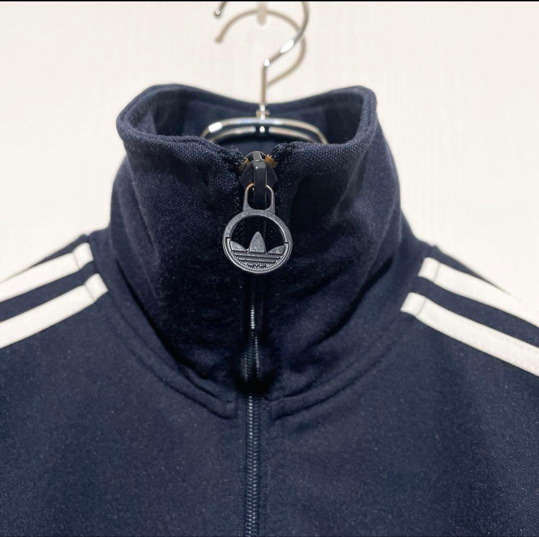 【希少】adidas トラックジャケット トレフォイル M ネイビー TJ78
