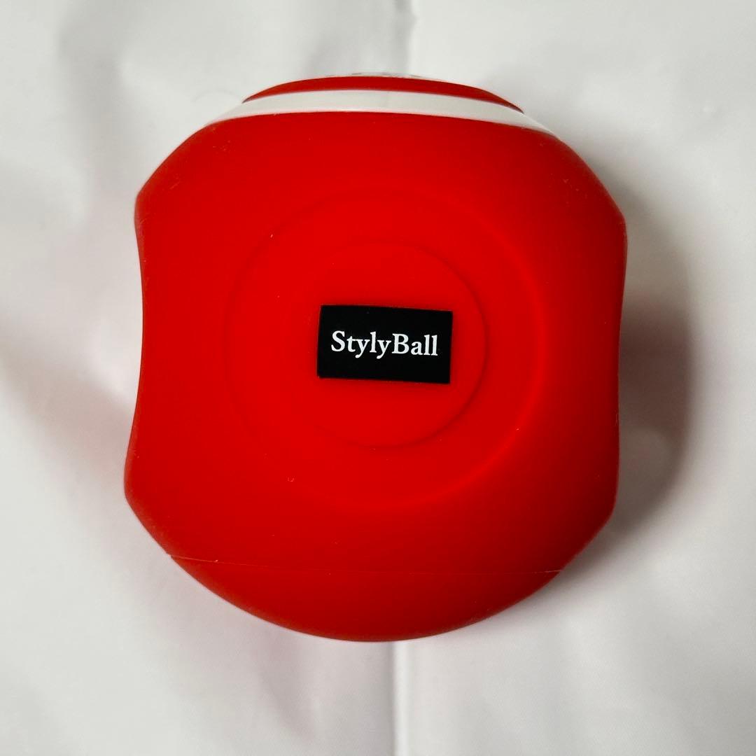 【美品】ルネサンススポーツクラブがつくったスタイリーボール エクササイズ レッド
