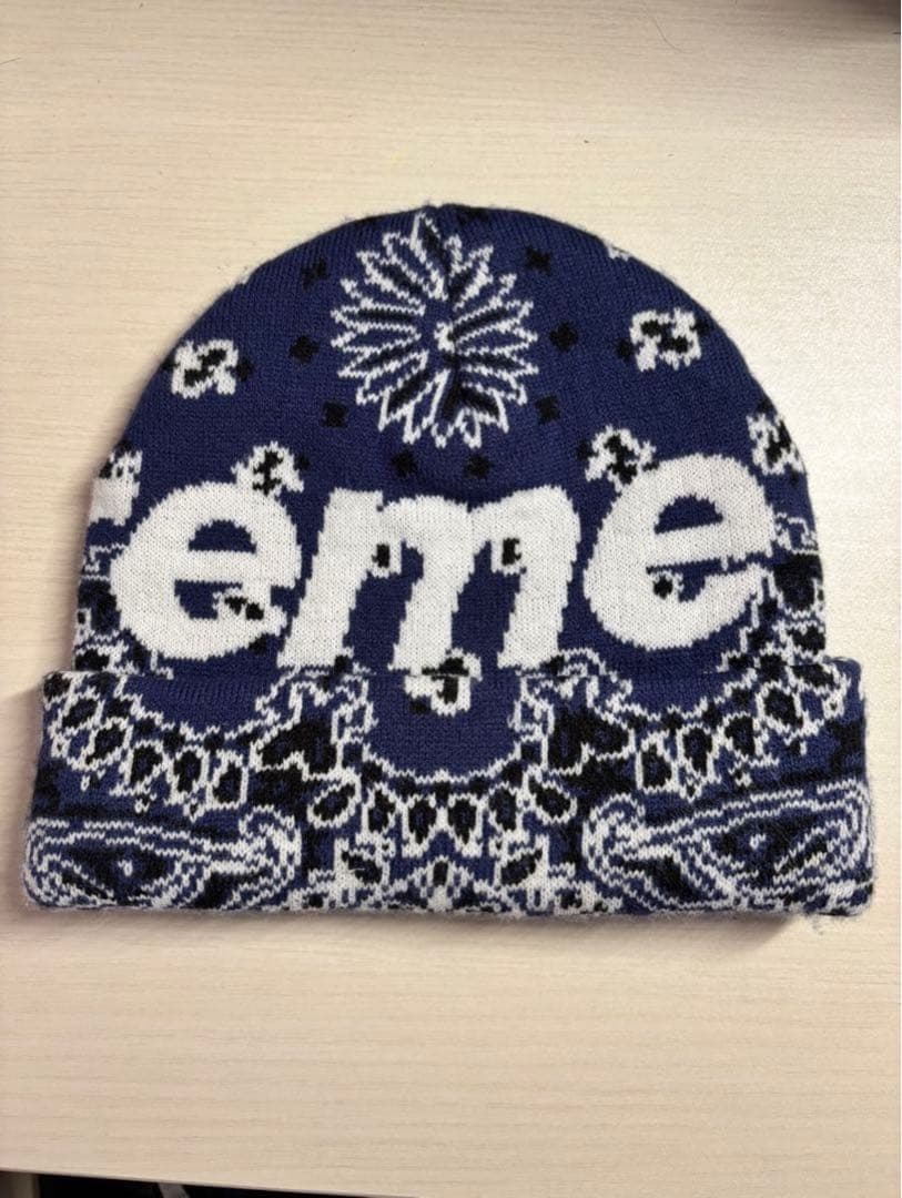 帽子 24AW Supreme bandana Big logo Beanie