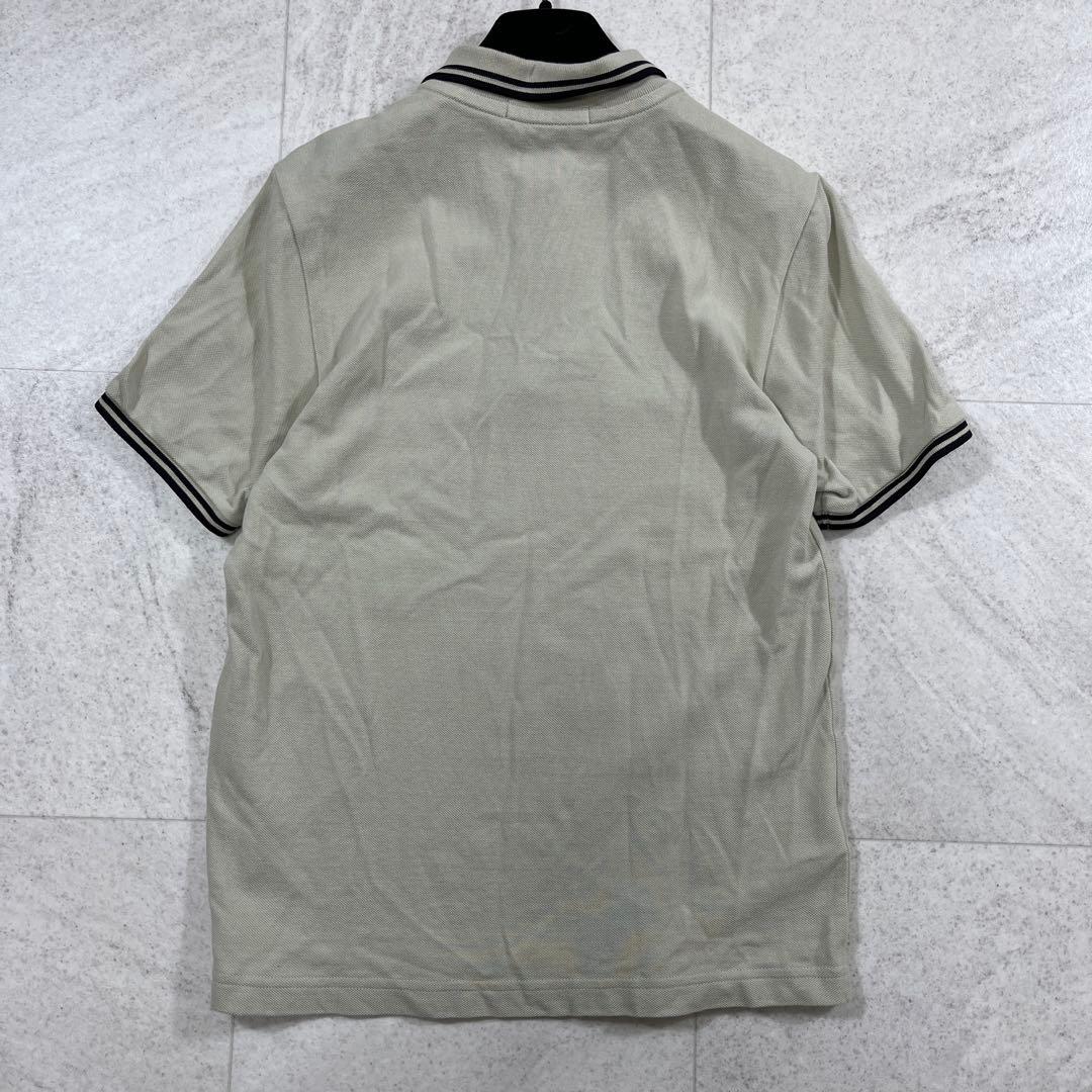 美品 G3600【FRED PERRY】ポロシャツ ベージュ×ブラック UK10