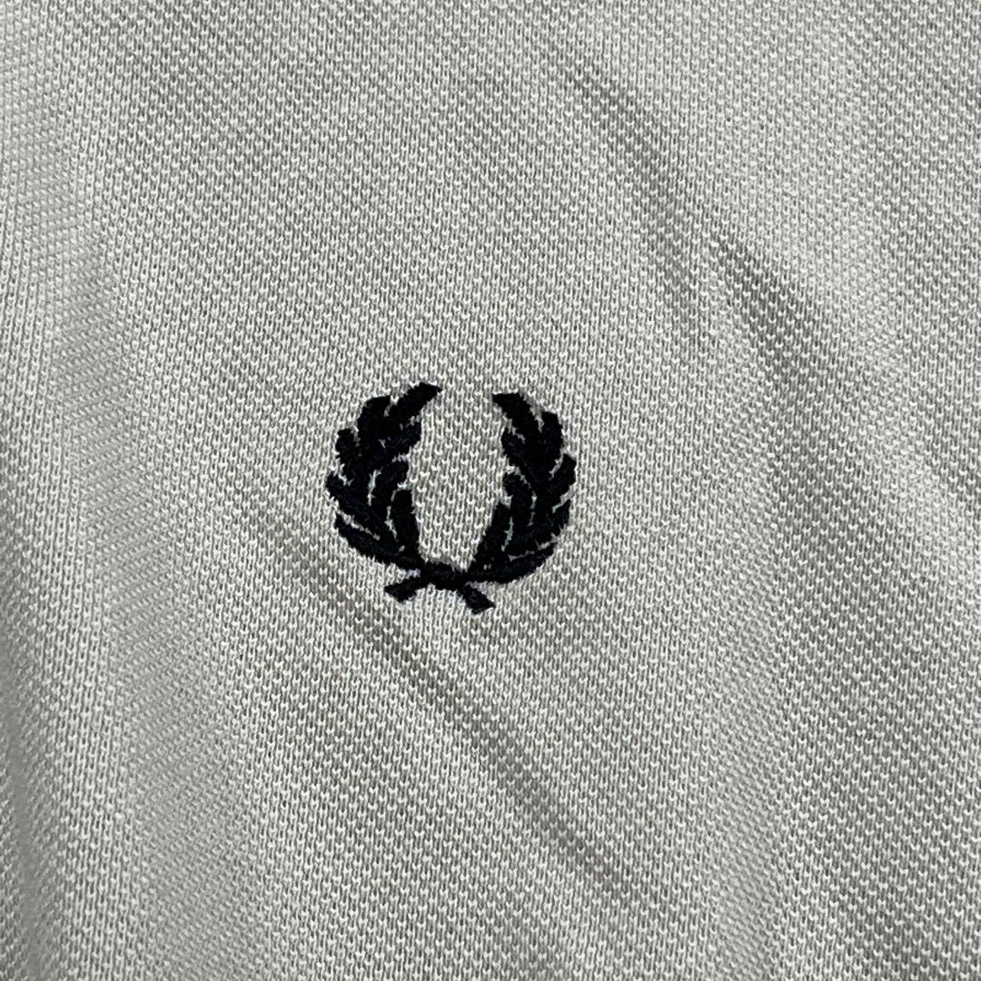 美品 G3600【FRED PERRY】ポロシャツ ベージュ×ブラック UK10