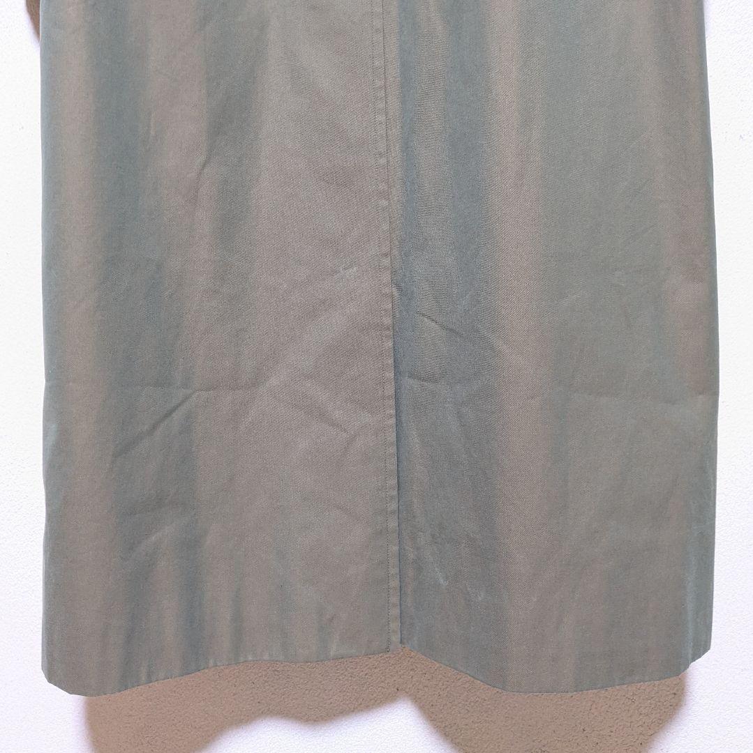 美品 80～90s バーバリー ステンカラーコート レディース 白タグ 玉虫15