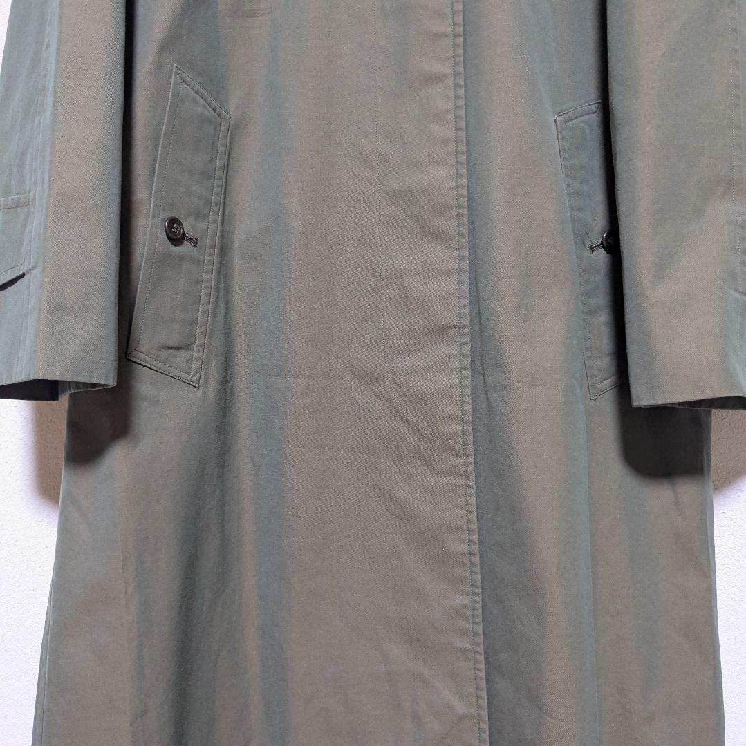 美品 80～90s バーバリー ステンカラーコート レディース 白タグ 玉虫15
