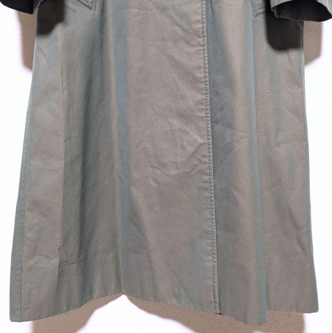 美品 80～90s バーバリー ステンカラーコート レディース 白タグ 玉虫15