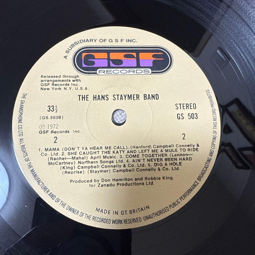 洋楽 Hans Staymer Band / Same