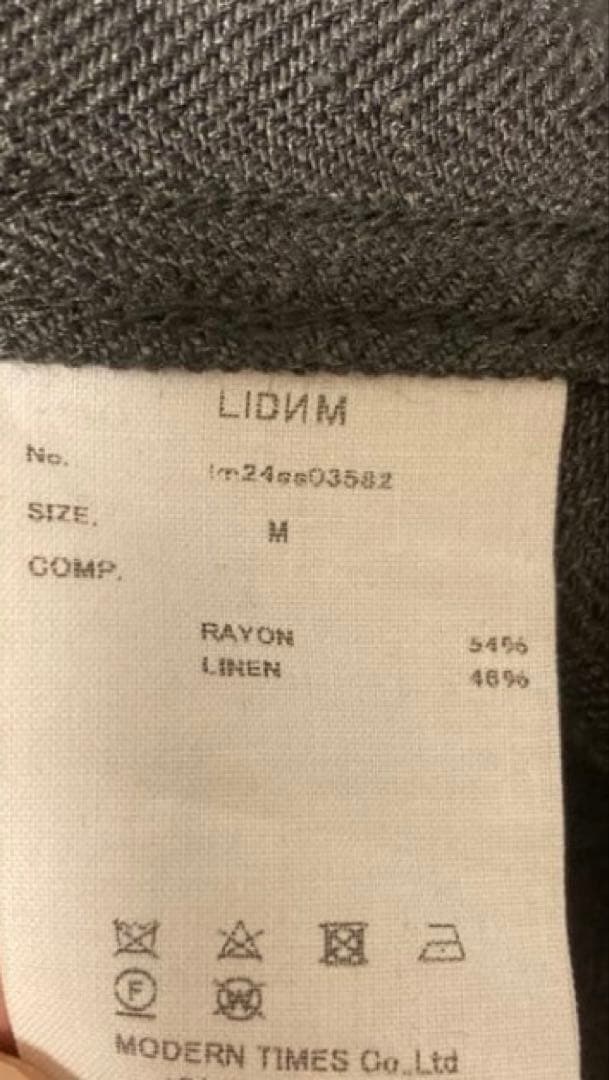 ジャケット・アウター LIDNM 24ss RAYON LINEN CHORE JACKET