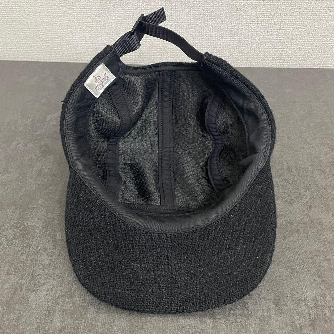 Supreme × ハリスツイード ブラック ワークキャップ