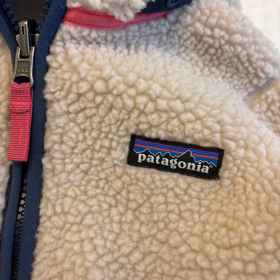 【美品】patagonia :リバーシブル取り外しフード付きジャケット 2T