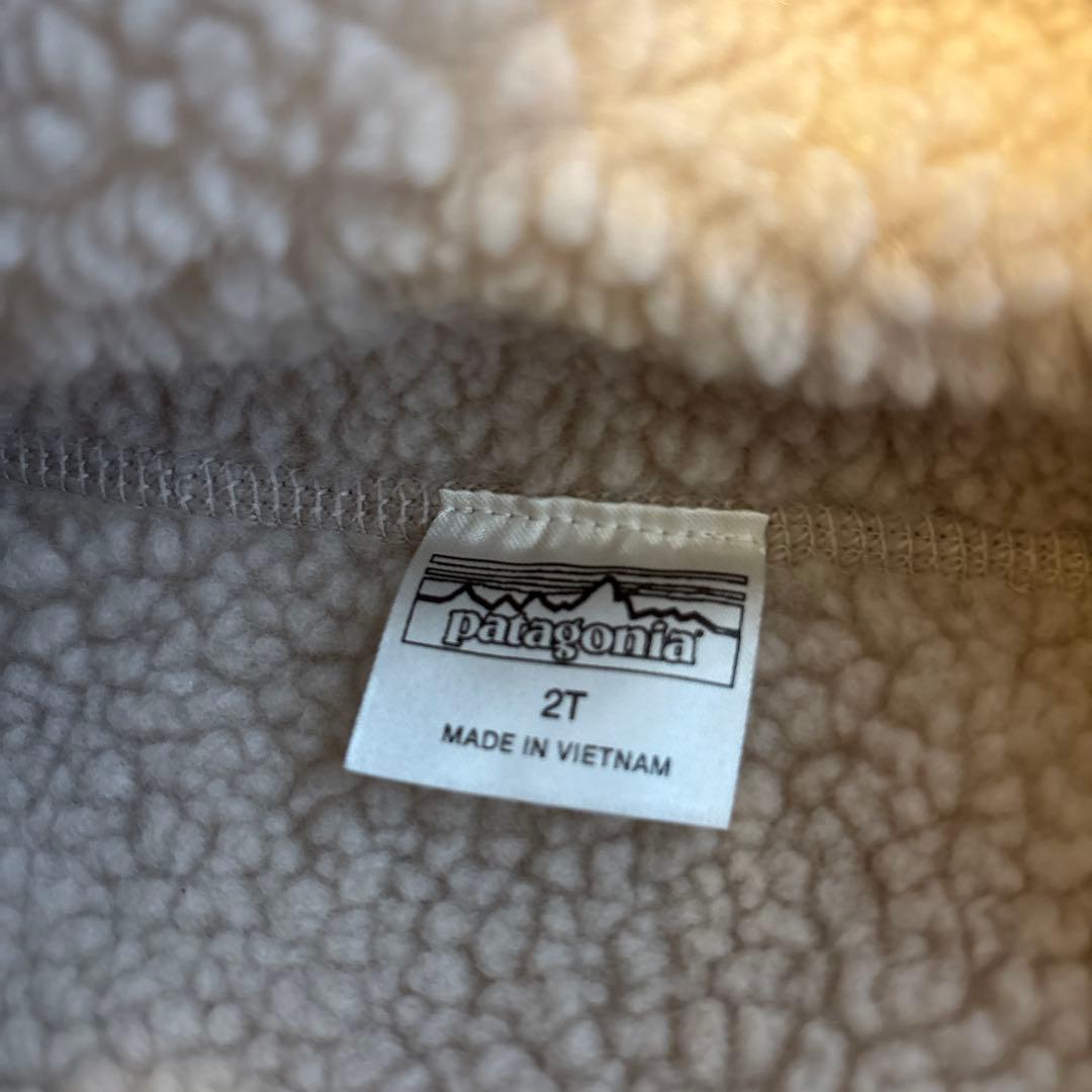 【美品】patagonia :リバーシブル取り外しフード付きジャケット 2T