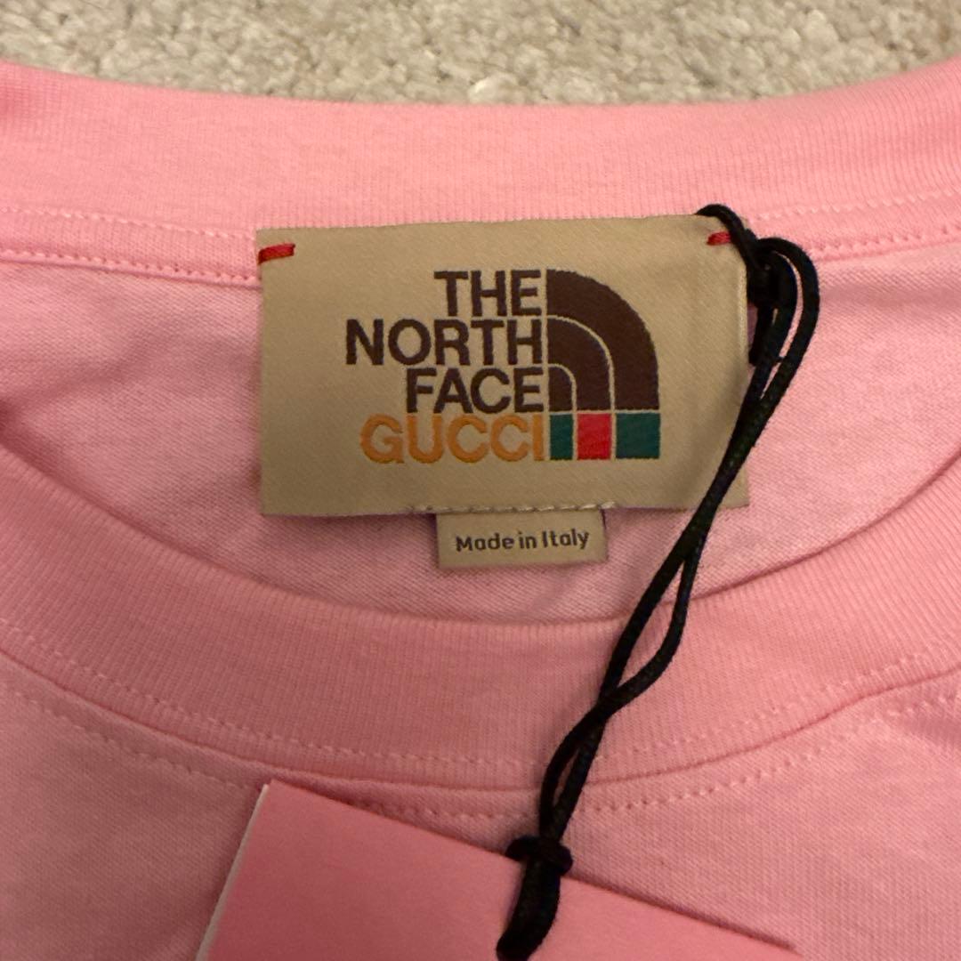 THE NORTH FACE x GUCCI Tシャツ ピンク