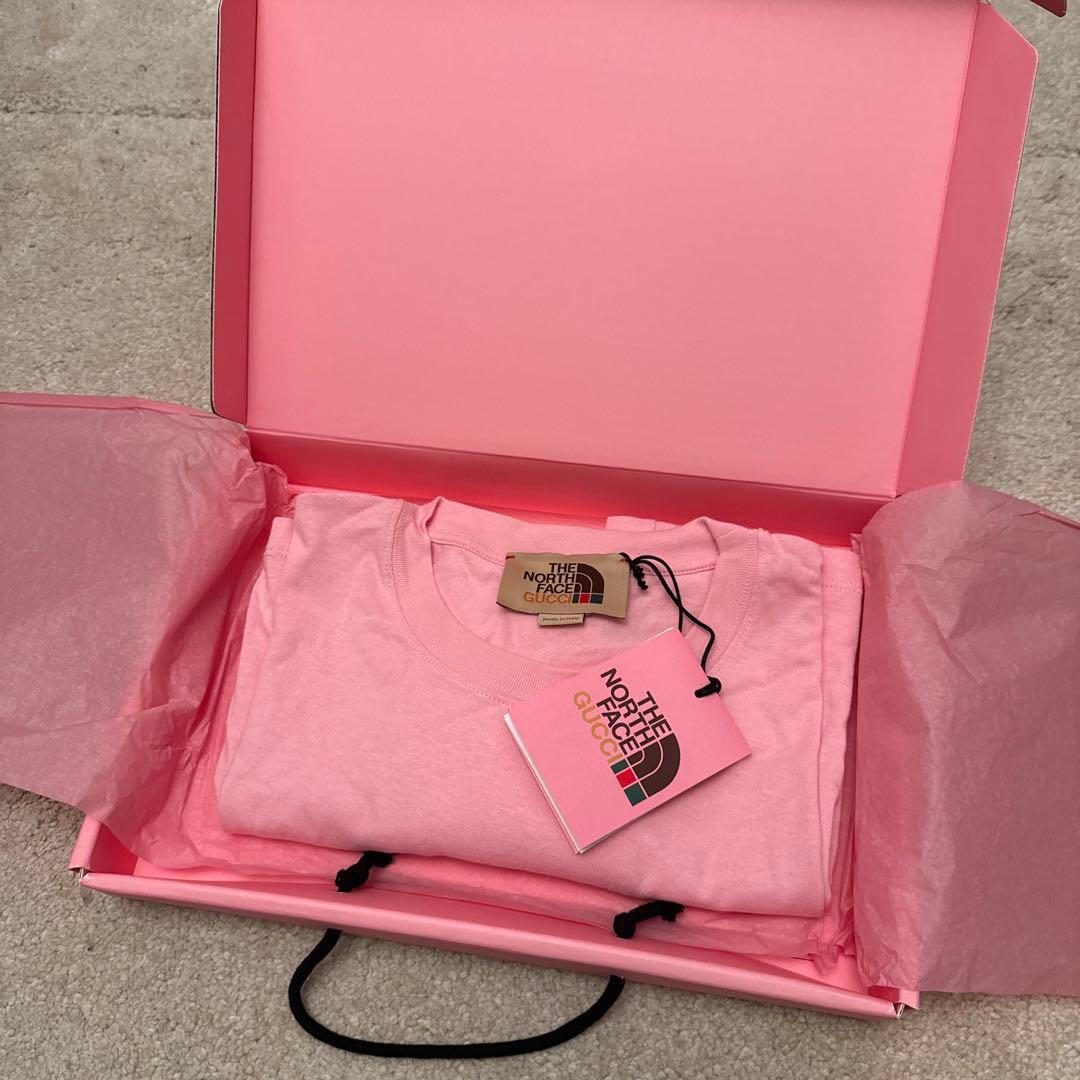 THE NORTH FACE x GUCCI Tシャツ ピンク