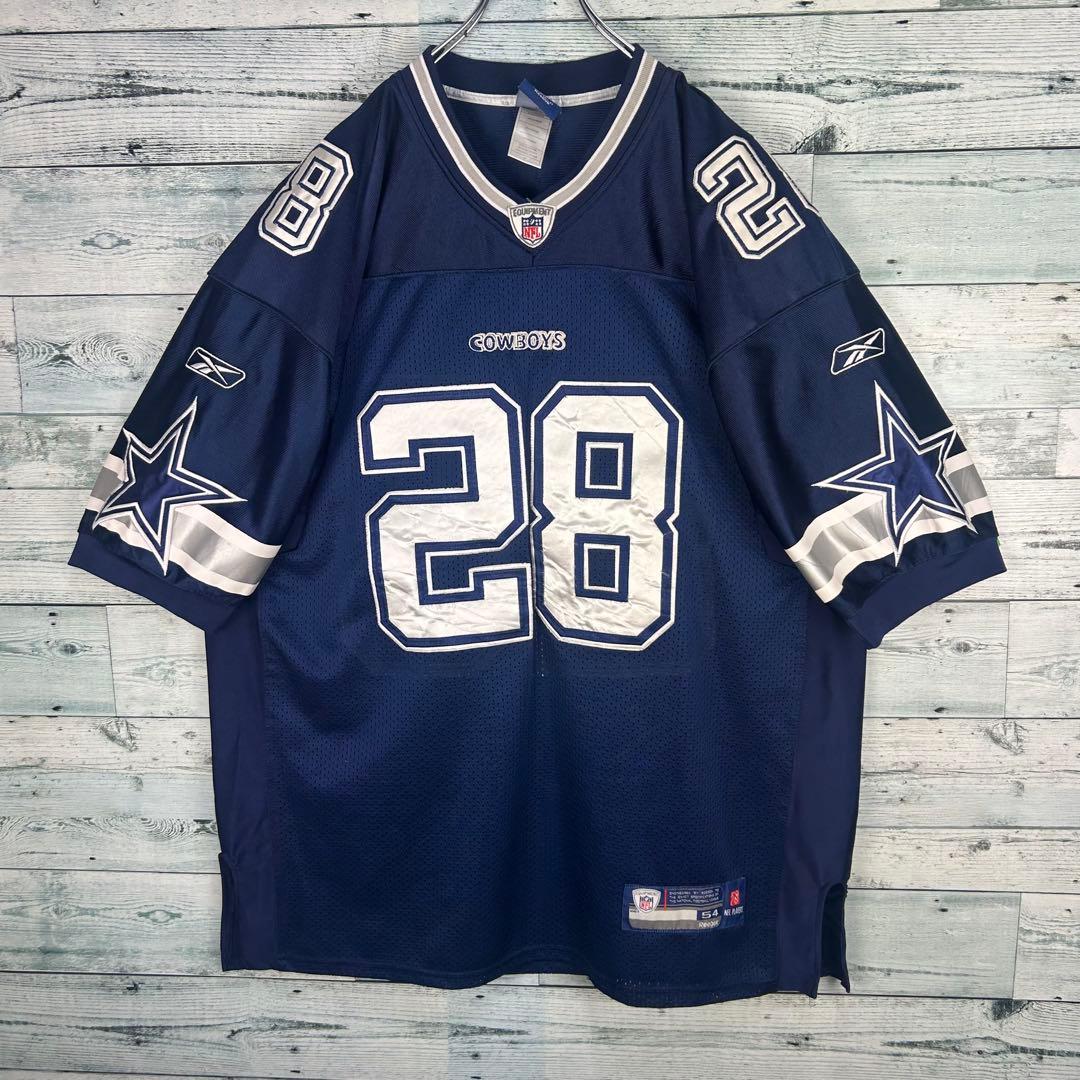 リーボック NFL 全刺繍 カウボーイズ アメフトゲームシャツ 2XL 5515