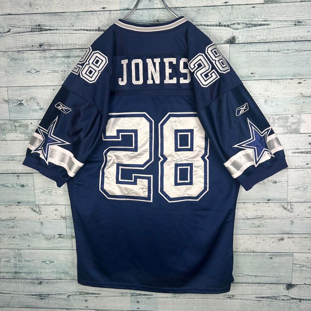 リーボック NFL 全刺繍 カウボーイズ アメフトゲームシャツ 2XL 5515