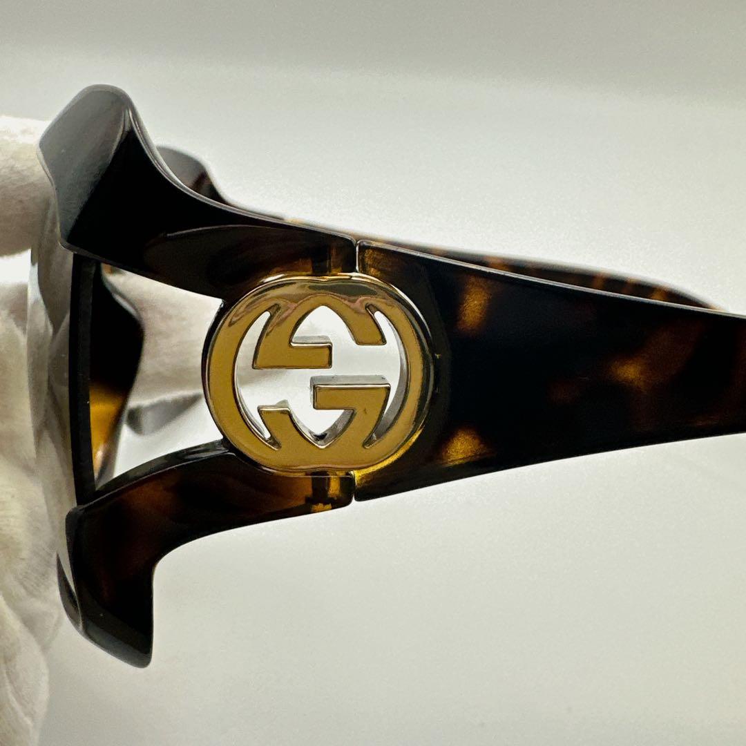 GUCCI グッチ インターロッキングGロゴ べっ甲柄グラデーション スクエア