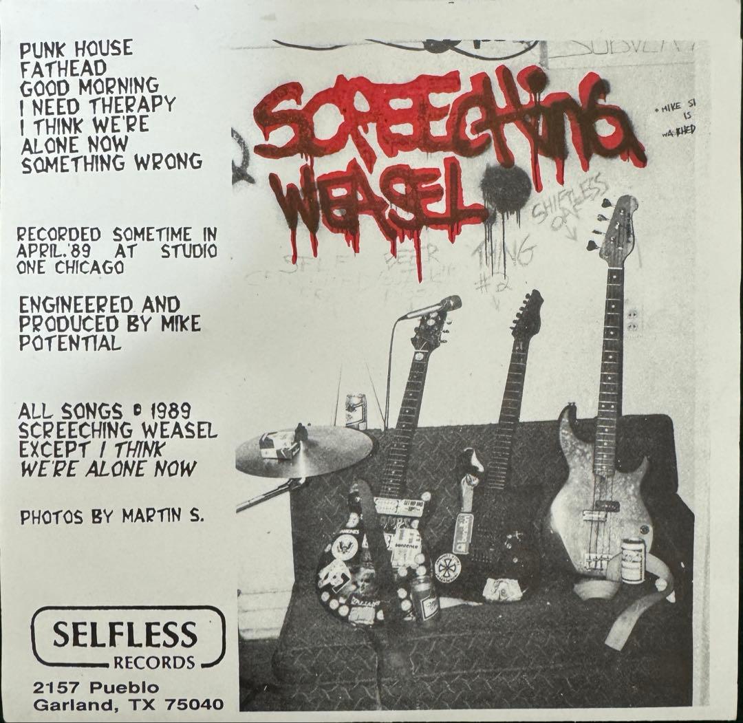 SCREECHING WEASEL 7inch 盤美品　reissue 1993