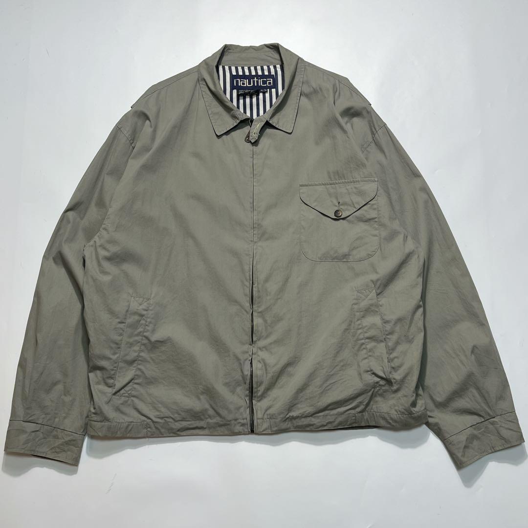 90s ノーティカ スイングトップ XL ライトカーキ ブルゾン ○.7562