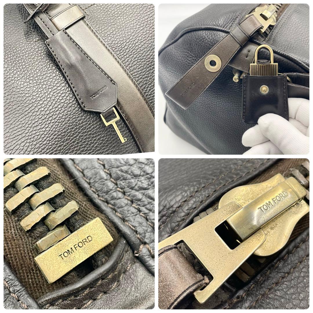 【定価70万】TOM FORDバッグリー グレインレザーボストンバッグ 2way