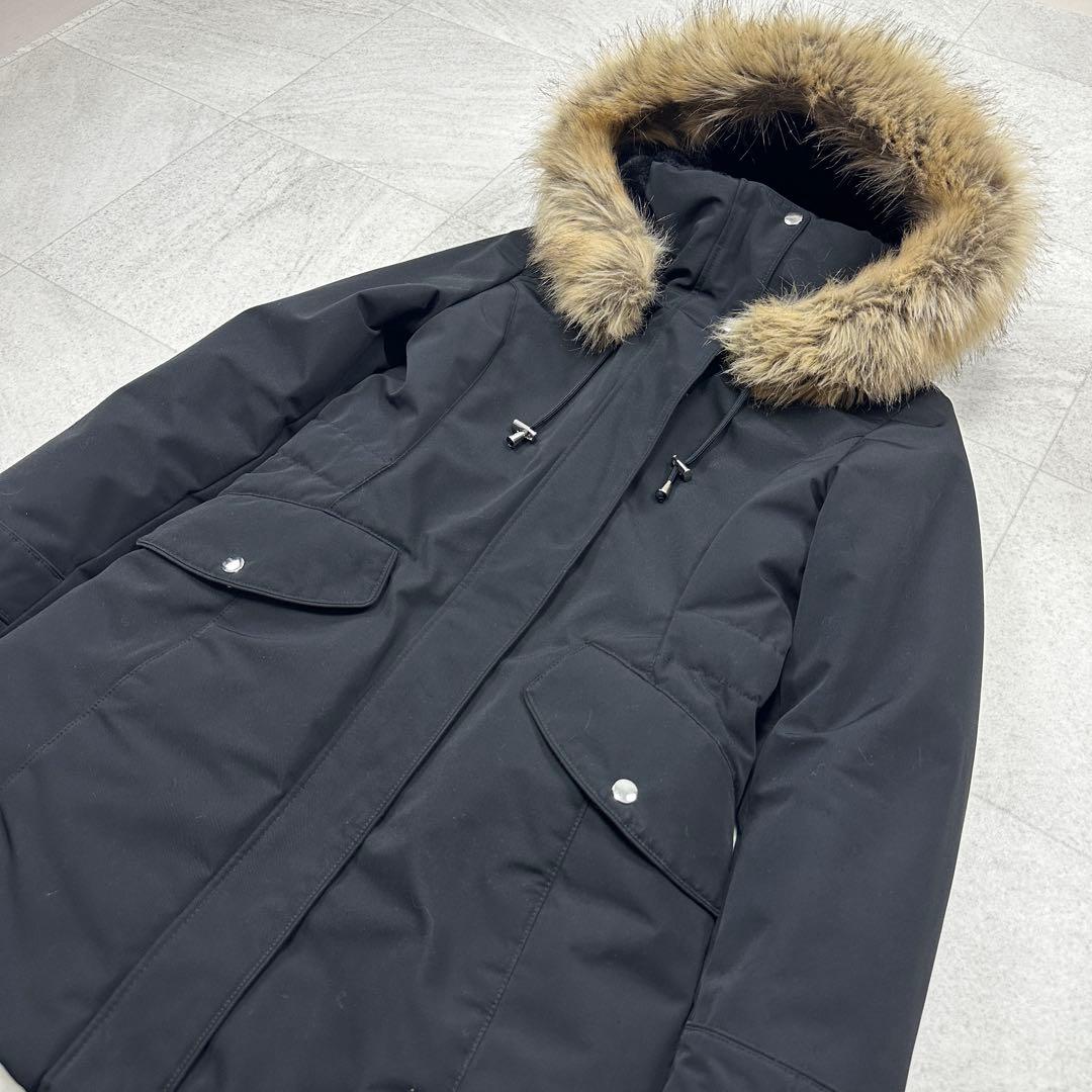 美品【ZARA】Winter parka モッズコート ファー フード Aライン