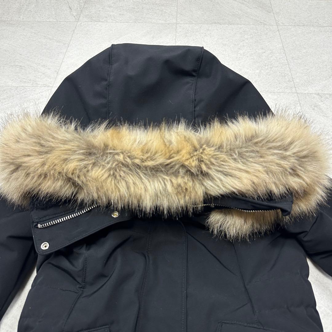 美品【ZARA】Winter parka モッズコート ファー フード Aライン