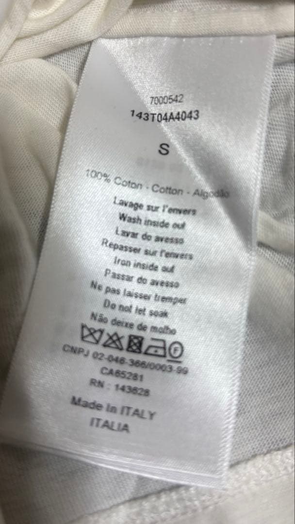 DIOR コットンジャージー Tシャツ Sサイズ