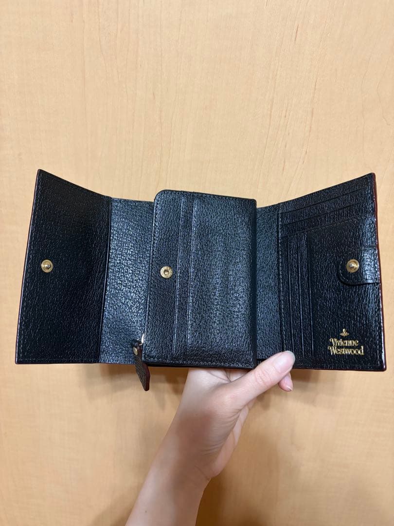 限界受験生 Vivienne Westwood 三つ折り財布 黒