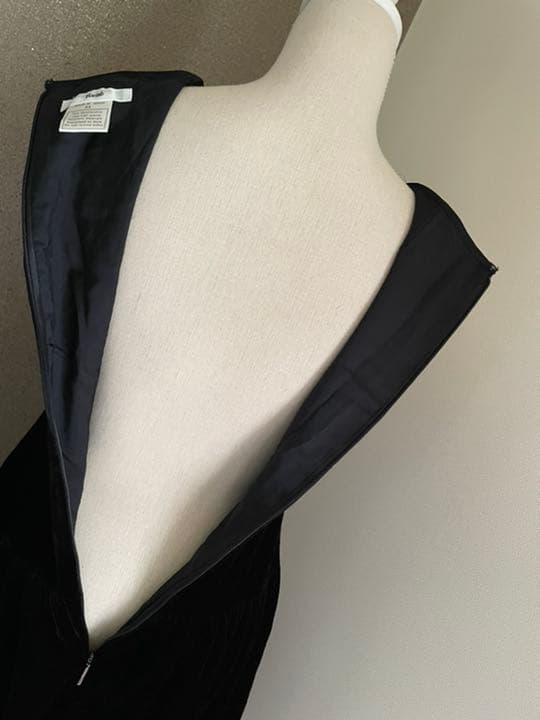 専用♡ Rene ルネ ベロア　シルク混　リボン　バルーン　ワンピース♡