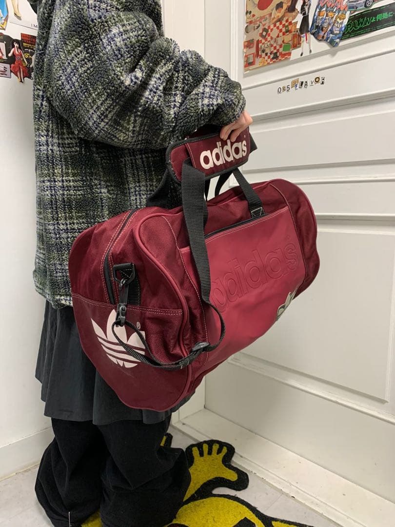 80s 90s Adidas ボストンバッグ ワンショルダーバッグ 2way